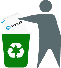 Cryopak bag compostable eco responsible